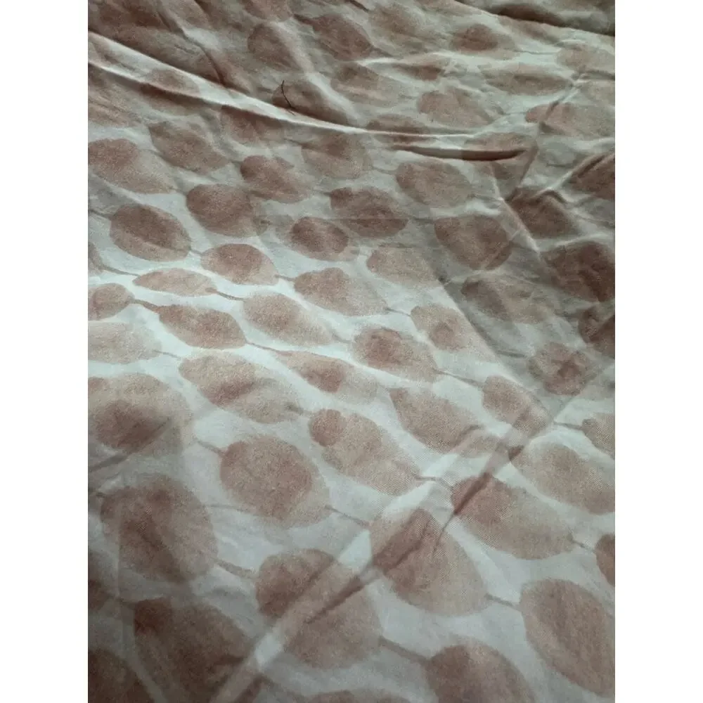 West Elm Stamped Dot Duvet Cover Set Rosette Blush Queen Full 2 euro Shams Pink